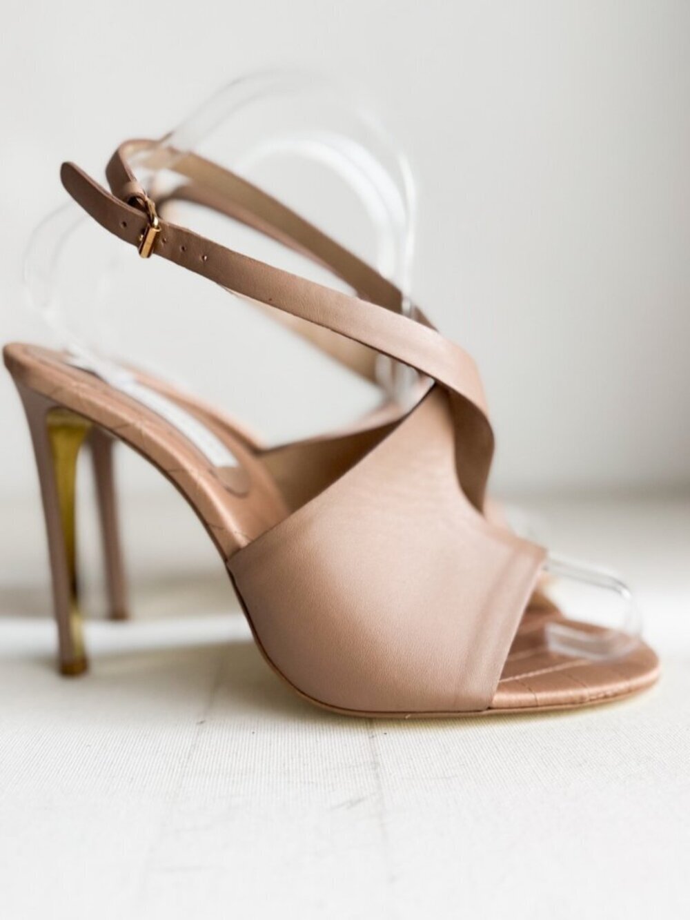 Stella McCartney Nude Beige Leather Timeless Classic Heels 39
